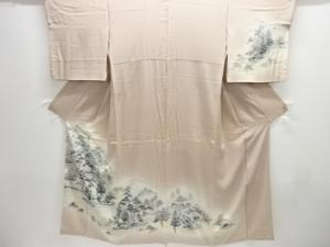 石庭模様一つ紋訪問着